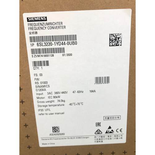 G120XA 6SL3220-1YD28 2YD30/32/34/36/38/40/42/44/D46/D48-0UB0