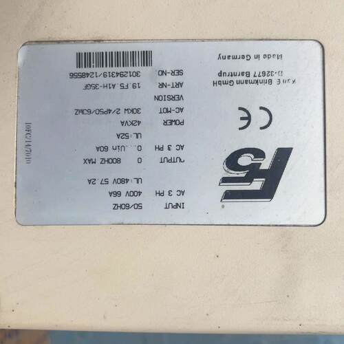 谘询德国原装科比F5变频器 19F5A1H-35CF 30k议价