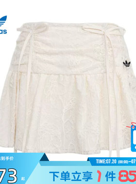 劲浪体育adidas阿迪达斯三叶草夏季女子运动休闲半身裙裙子KU4760