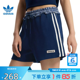 劲浪体育adidas阿迪达斯三叶草夏季女子运动休闲短裤裤子KU9394