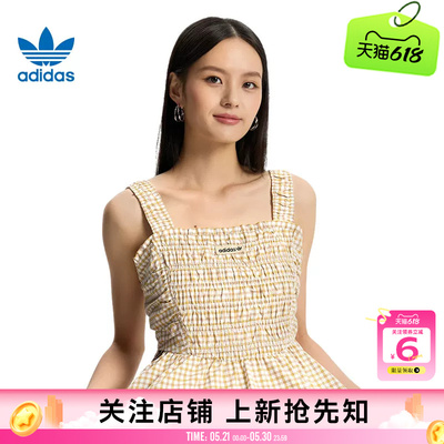 劲浪体育adidas阿迪达斯三叶草夏季女子运动休闲无袖T恤KX7036