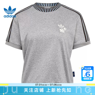 劲浪体育adidas阿迪达斯三叶草夏季女子运动休闲短袖T恤KY8316
