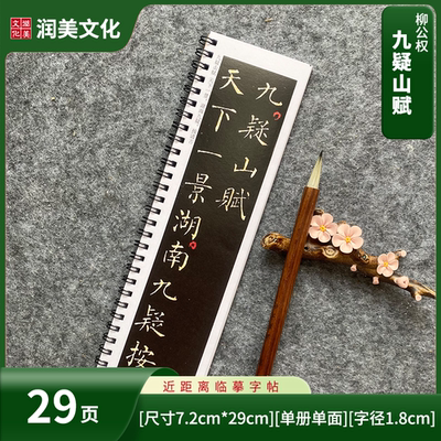 九疑山赋唐柳公权小楷楷书毛笔字帖柳体书法近距离字帖单册29页