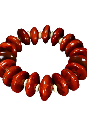 墨雨轩四川火焰纹凉山南红玛瑙