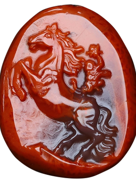 墨雨轩男女南红玛瑙原石雕刻