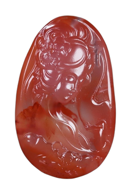 墨雨轩男女款南红玛瑙原石雕刻