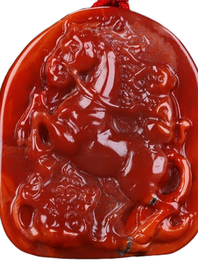 墨雨轩男女南红玛瑙原石雕刻