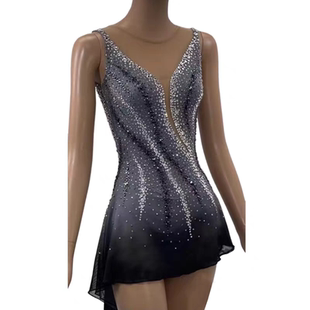 花样滑冰服艺术体操服滑冰表演服溜冰服表演服儿童成人演出D007