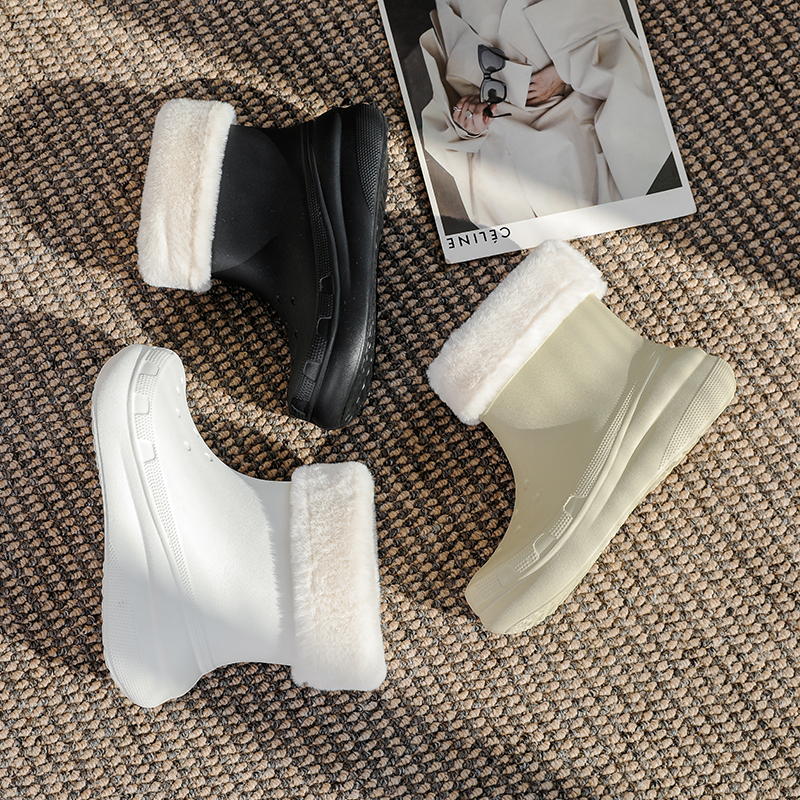 可拆卸棉套雪地靴中筒加厚时尚