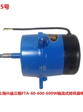 上海兴益三相FTA-60-600-600W轴流式排风扇电机 5135号 3.93KG