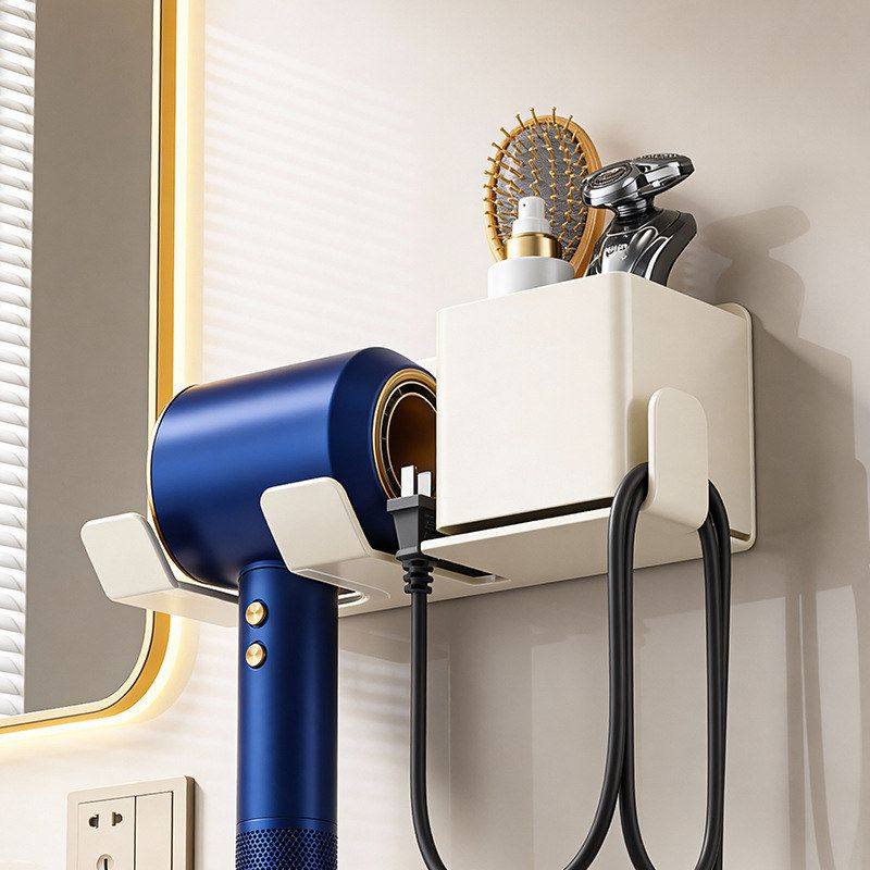 吹风机置物架吸盘免打孔浴室电吹风挂架卫生间多功能收纳壁挂架子,家庭/个人清洁工具,吹风机置物架,淘宝优惠券,粉丝福利购,淘宝优惠卷