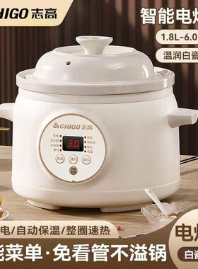 品牌电炖锅家用多功能陶瓷炖锅全自动煲汤锅煮粥炖汤智能紫砂锅