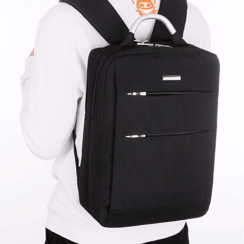 韩版简约高中学生书包手提商务休闲旅行男士背包电脑双肩包减负