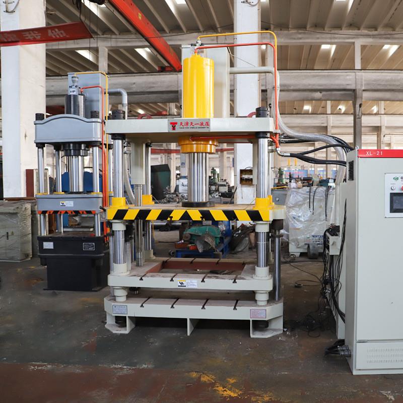 100吨外墙保温板成型机 200t珍珠岩板粉末成型压力机 四柱液压机