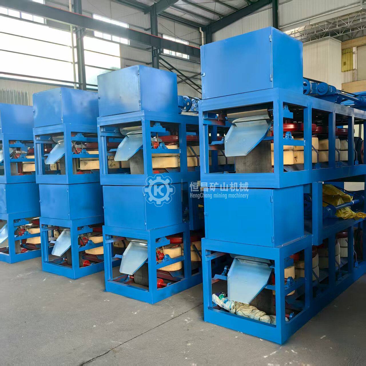 三盘带式磁选机20000高斯适配独居石锆砂分离干式电磁尾矿分离