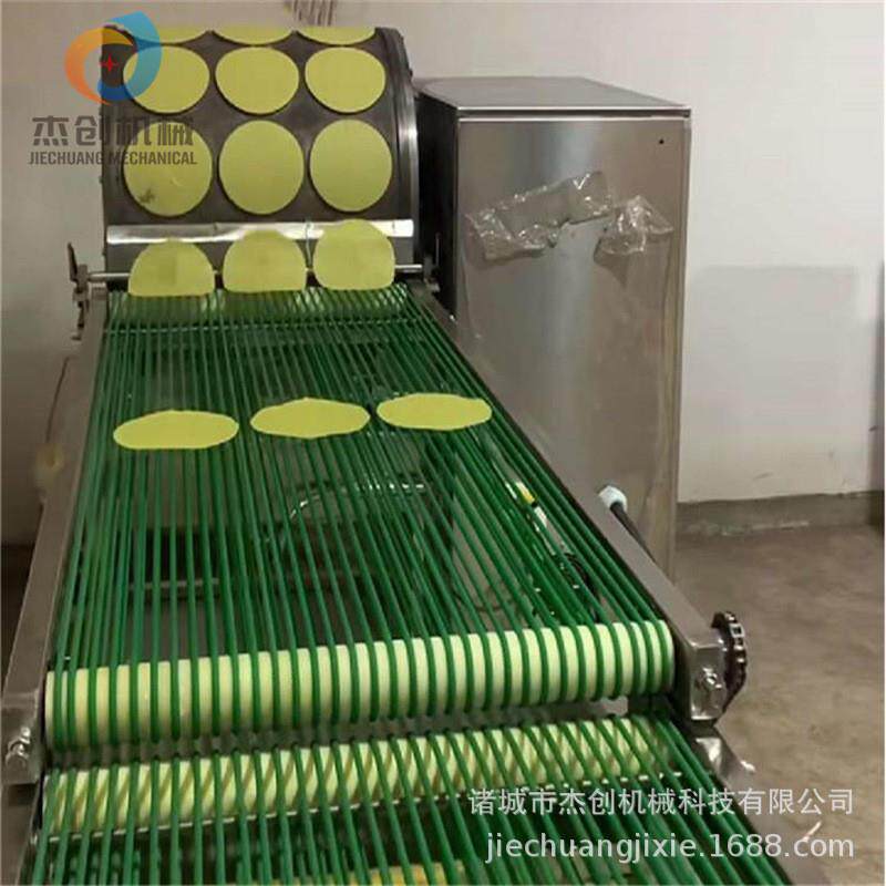 自动煎千层蛋糕皮机器 全自动层蛋糕皮机客户现场图片 烤鸭饼机器