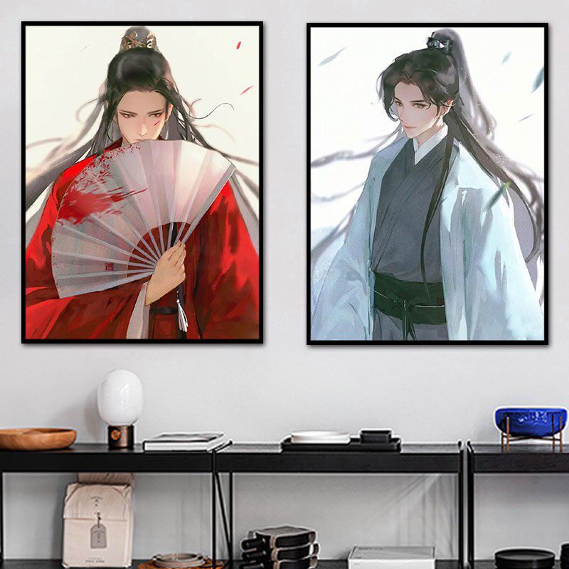 山河令 温客行周子舒动漫diy手绘数字油画明星版填色客厅卧室挂画