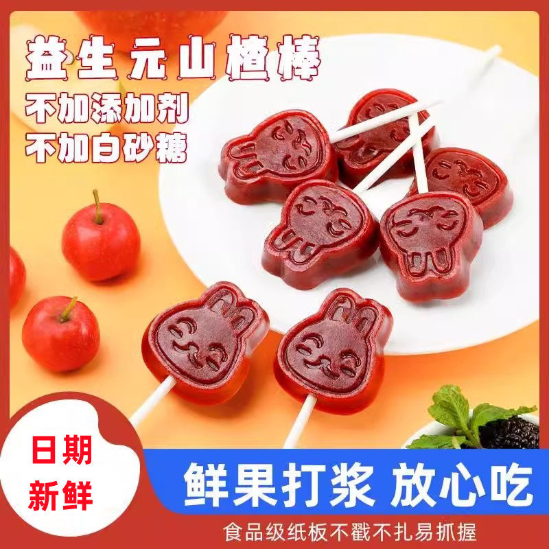 山楂鸡内金棒棒糖无添加蔗糖宝宝婴健康零食儿童山楂糕水苹果棒条