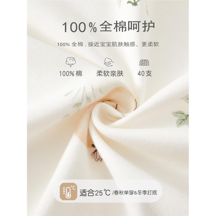 婴儿连体衣新生服纯棉春