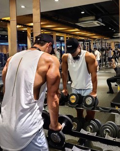 背心男夏季薄款无袖T恤速干健身房运动跑步美式撸铁篮球训练衣服