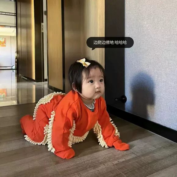 宝宝连体衣婴儿拖把侠爬行服拖地爬爬服擦地板防脏连体拖地神器,童装/婴儿装/亲子装,连身衣/爬服/哈衣,淘宝优惠券,粉丝福利购,淘宝优惠卷