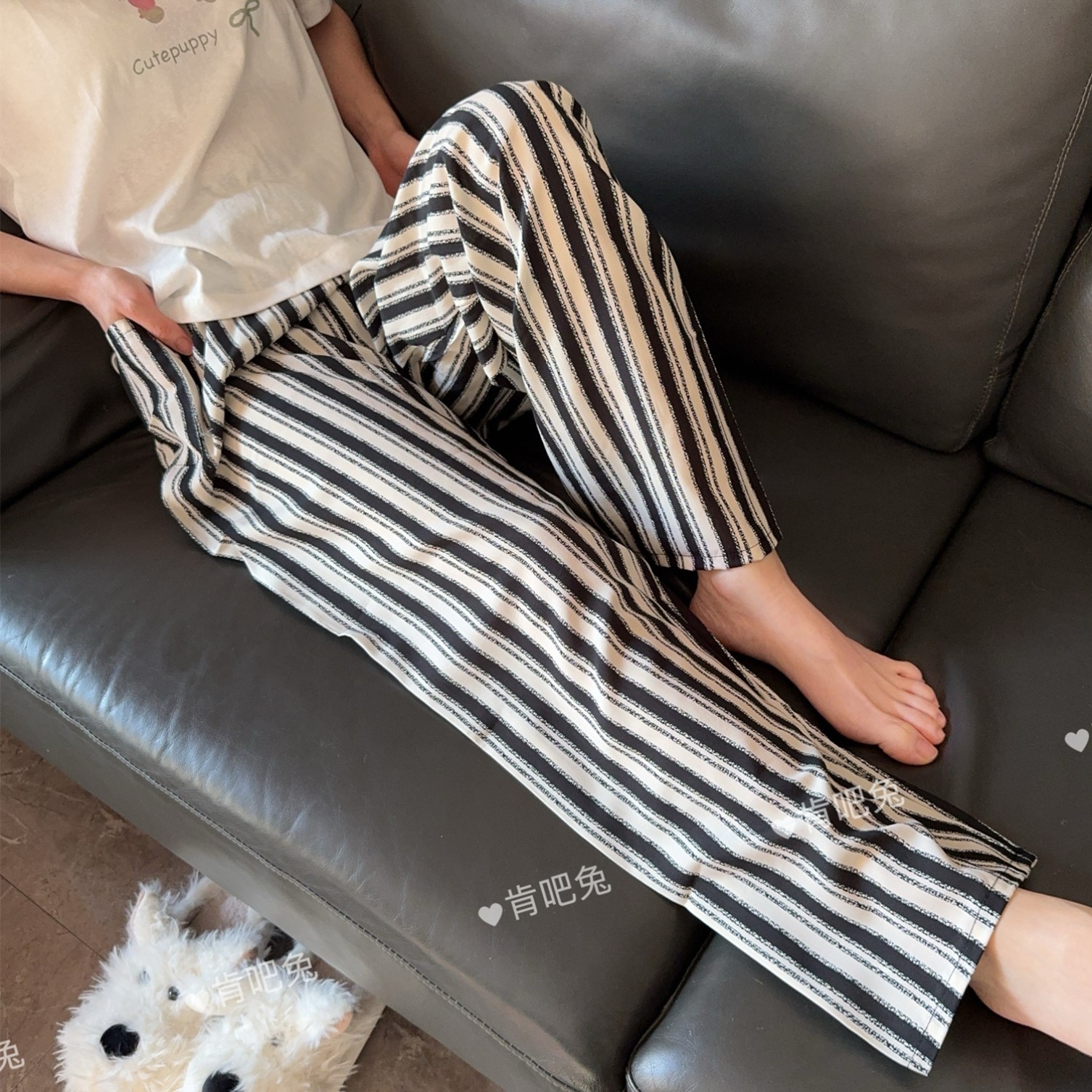 夏女薄款睡裤棉绸裤长裤单裤休闲裤家居人造棉沙滩裤加大码直筒裤