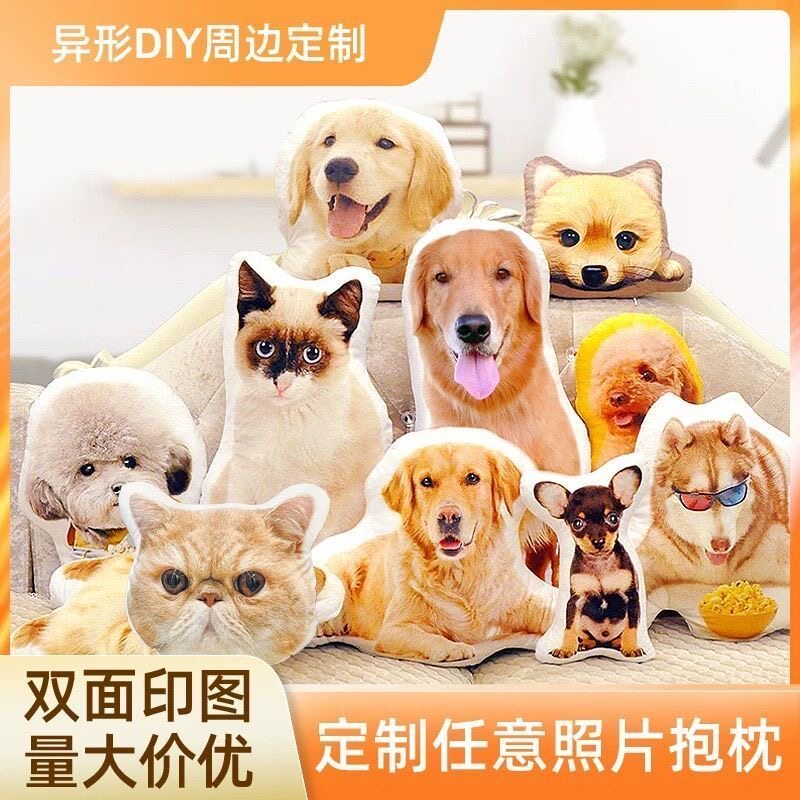 来图定制可爱玩偶异形抱枕DIY礼物靠垫照片定做靠枕动漫周边礼品图片