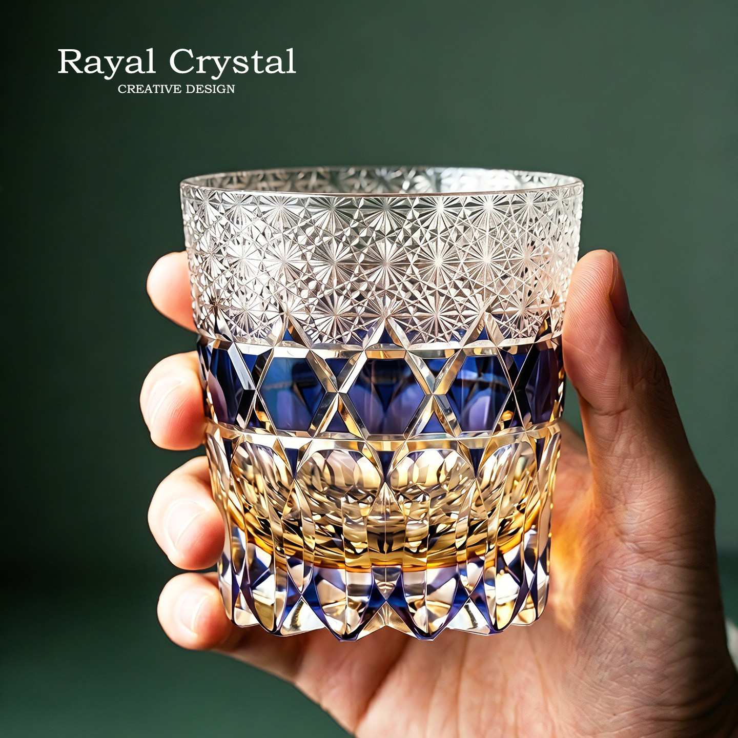 RAYAL江户切子紫萤石手工威士忌