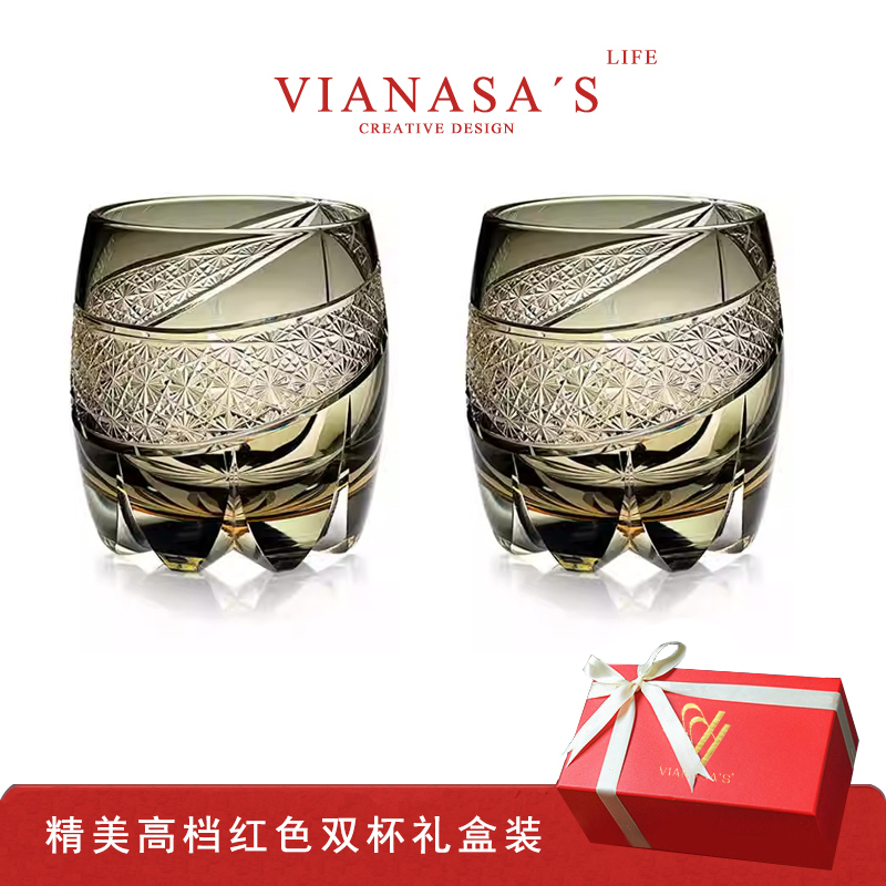 VIANASA'S江户切子雷光威士忌杯