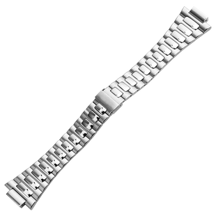 精钢手表带适配百达翡丽鹦鹉螺5711/5726不锈钢凸口钢带配件25mm