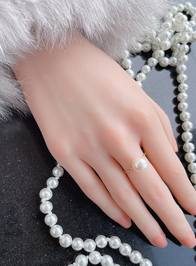 异形天然珍珠戒指女轻奢高级感