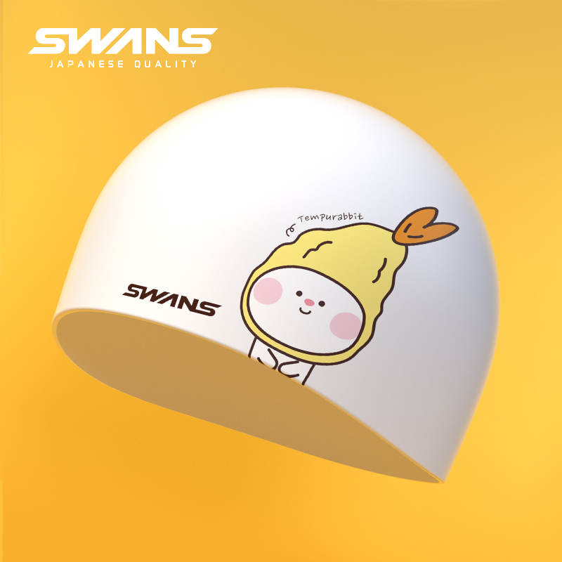 swans防水加大硅胶泳帽