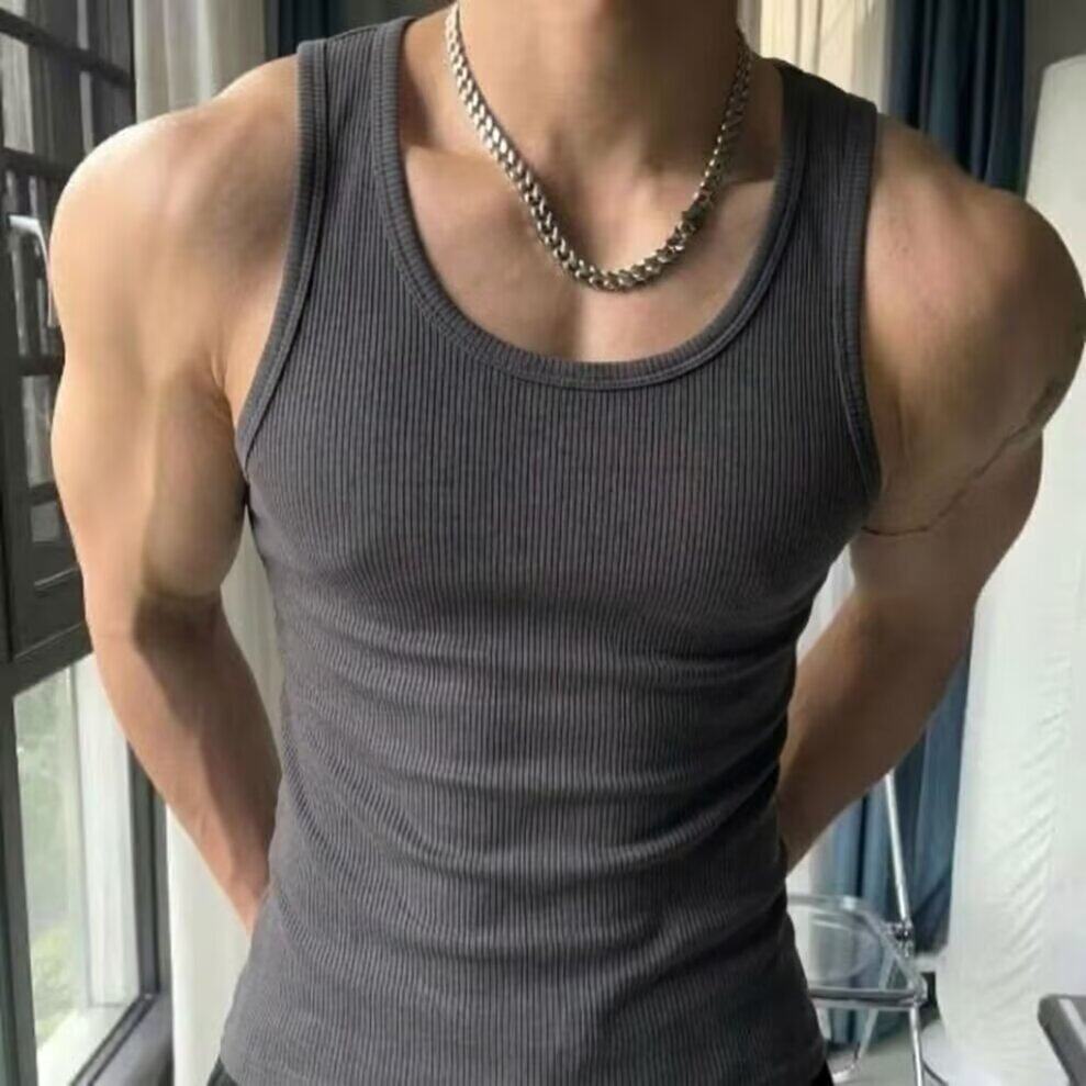 美式健身运动背心男款夏季显肌肉背心