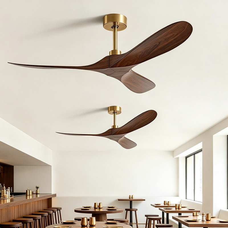 变频吊扇客厅餐厅家用静音复古餐饮商用吊顶电风扇吊挂式工业吊扇