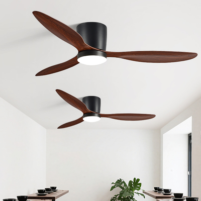 北欧复古变频吸顶吊扇灯