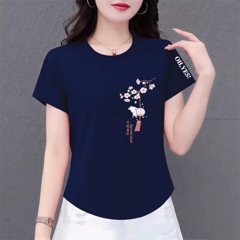 清仓捡漏外贸妈妈装中老年短袖t恤女宽松休闲百搭打底T恤衫上衣