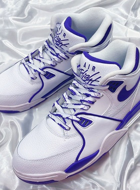 适配AJ1AF1airflight89白紫鞋带黑白耳朵系带风球鞋系二次元