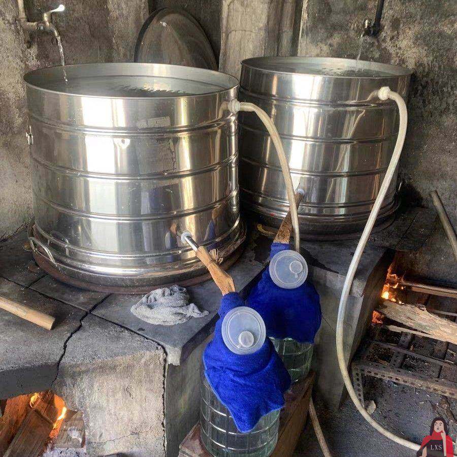 白酒蒸馏酒器不锈钢蒸酒设备原味酒具柴火工具传统酿酒设备老式