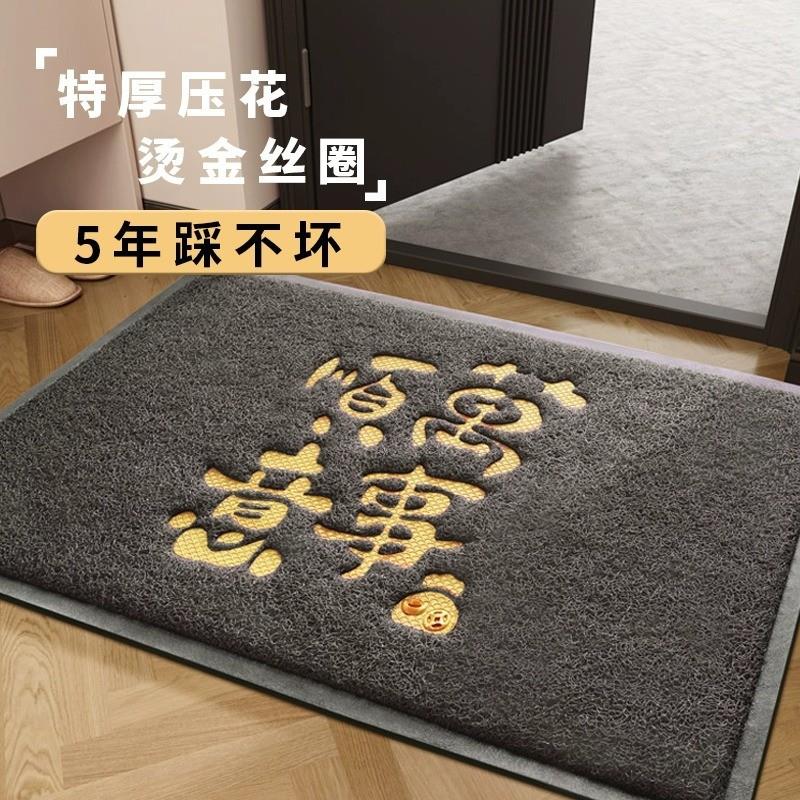 入户门地垫家用玄关进门垫门口门外丝圈垫耐脏地毯防滑脚垫可裁