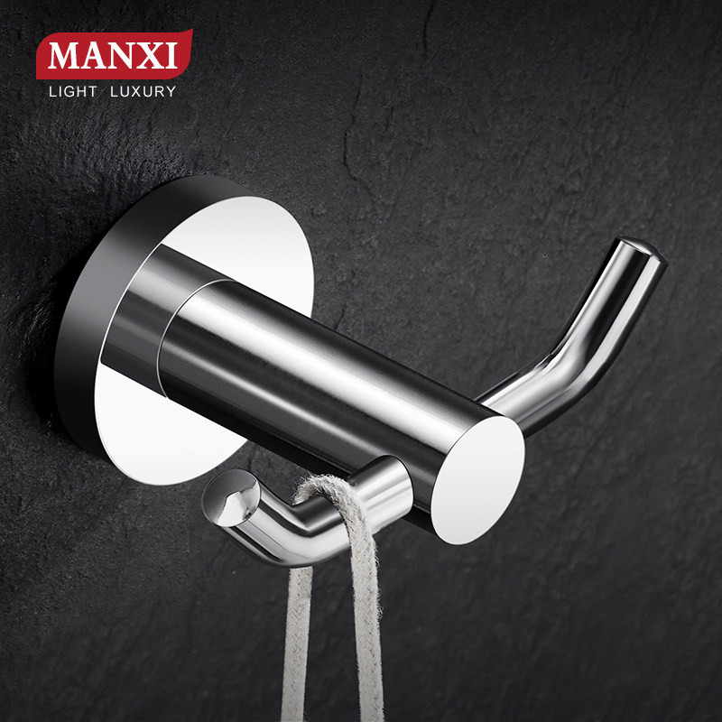 全铜玄关衣帽钩免打孔/打孔双用