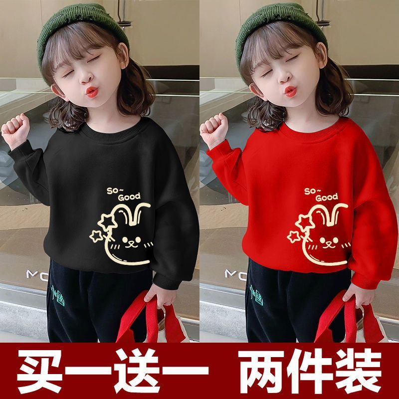 儿童卫衣女孩宝宝卫衣春秋款洋气薄款新款2025热卖款春秋季上衣