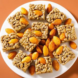 韩国进口【独立包装】坚果瓜子仁酥饼巴旦木葵花籽瓜子仁零食手打