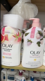 现货美国olay清爽白草莓薄荷椰子奶香温和美肌保湿沐浴露