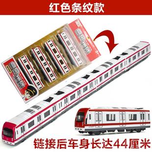 特价 新款 盘合金沙地铁动火车模型玩具高铁轨和号谐宝宝小孩儿轻童