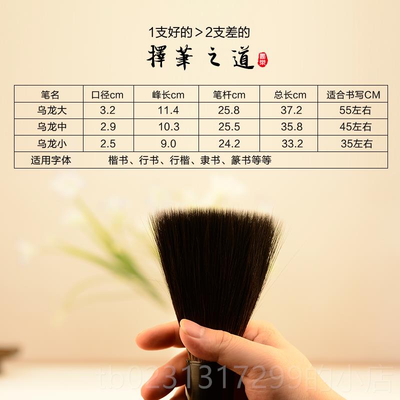 新款蜀乐文提房 大斗大毛笔特大号斗笔大抓笔大楷笔兼毫熊毫硬书