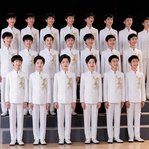 儿童新中式五四青年朗诵演出服