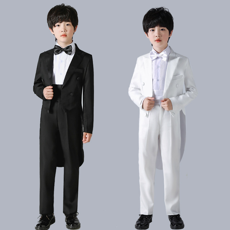 儿童燕尾服男元旦演出服指挥礼服装小花王子婚礼模特钢琴比赛主持