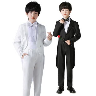 儿童燕尾服男元旦演出服指挥礼服装小花王子婚礼模特钢琴比赛主持