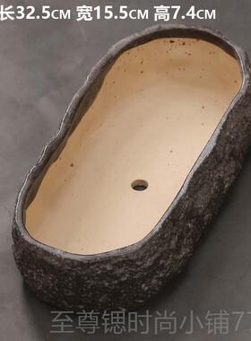 正品养鱼草缸仿头铜钱水培睡碗莲盆小缸石阳台花盆瓷多肉拼陶盘特