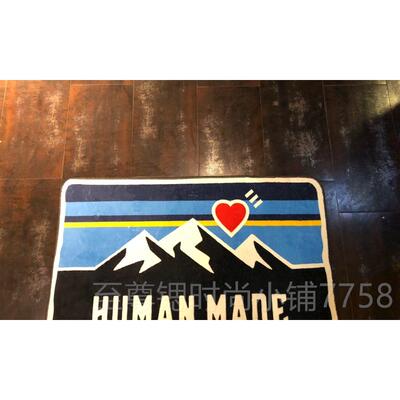 正品现货E新款成品HUMAN 面MAD款nigo同网红in卧室大积床边地毯厚